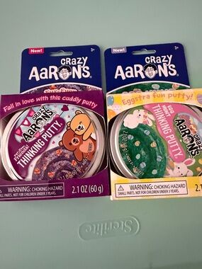 Crazy Aaron's Thinking Putty Duo - Purple & Green